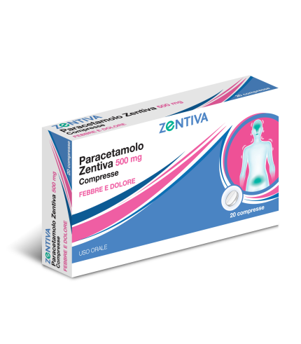 PARACETAMOLO (ZENTIVA)*20 cpr 500 mg
