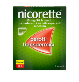 NICORETTE*7 cerotti transd 15 mg/16 ore