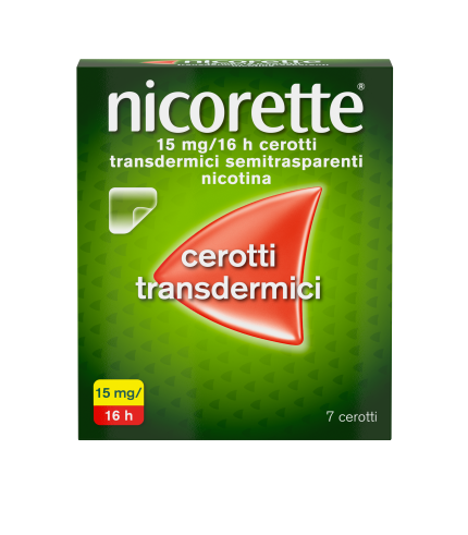 NICORETTE*7 cerotti transd 15 mg/16 ore