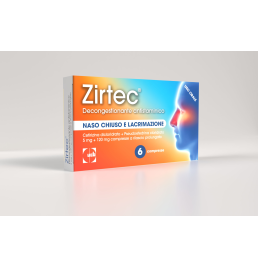 ZIRTEC DECONGESTIONANTE ANTISTAMINICO*6 cpr 5 mg + 120 mg rilascio prolungato